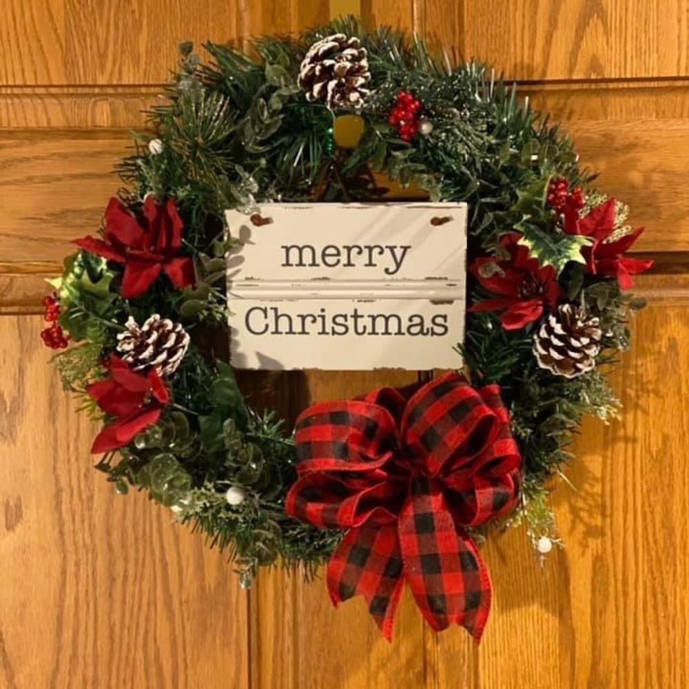 Faux Floral Wreath